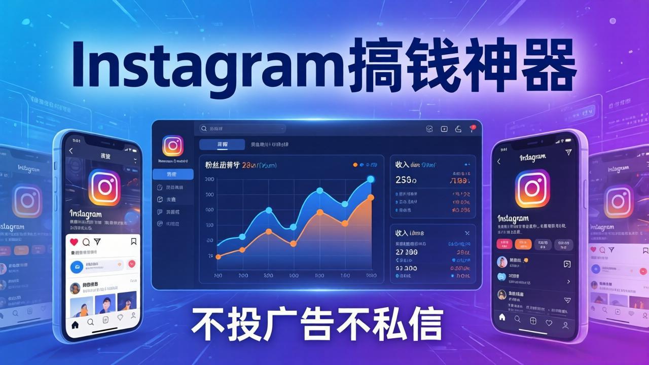 Instagram搞钱神器：月涨6万粉+月入5万刀，不投广告不私信，靠算法+低价产品-DE云网创