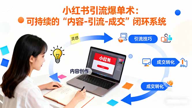小红书引流爆单术:构建一套低成本 可持续的“内容-引流-成交”闭环系统插图 小红书引流爆单术:构建一套低成本 可持续的“内容-引流-成交”闭环系统插图