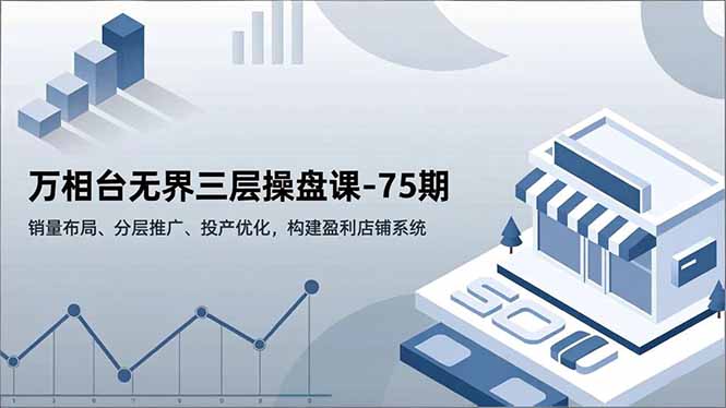 万相台无界三层操盘课-75期,销量布局、分层推广、投产优化,构建盈利店铺系统插图 万相台无界三层操盘课-75期,销量布局、分层推广、投产优化,构建盈利店铺系统插图