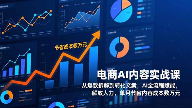 电商AI内容实战课,从爆款拆解到转化文案,AI全流程赋能,解放人力,单月节省内容成本数万元插图 电商AI内容实战课,从爆款拆解到转化文案,AI全流程赋能,解放人力,单月节省内容成本数万元插图