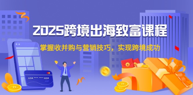（14898期）2025跨境出海致富课程，掌握收并购与营销技巧，实现跨境成功-DE云网创