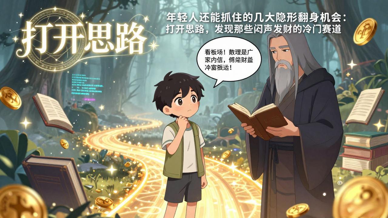 付费文1+2：年轻人还能抓住的几大隐形翻身机会：打开思路，发现那些闷声发财的冷门赛道-DE云网创