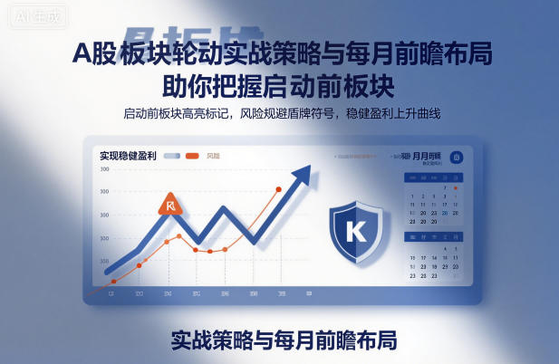 A股板块轮动实战策略与每月前瞻布局，助你把握启动前板块，规避风险，实现稳健盈利-DE云网创