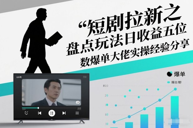 短剧拉新之盘点玩法日收益五位数爆单大佬实操经验分享-DE云网创