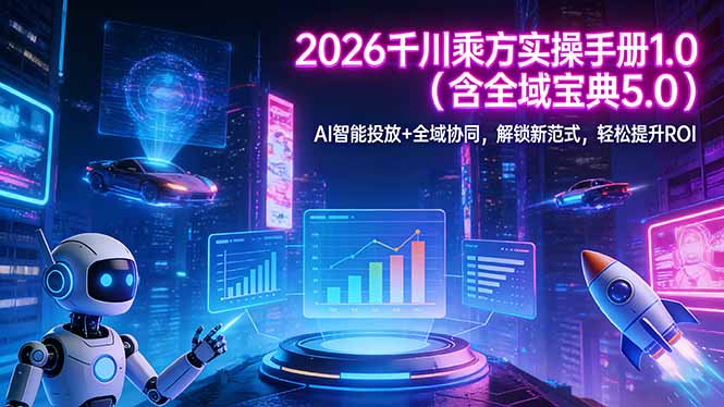 2026 千川乘方实操手册 1.0(含全域宝典 5.0插图 2026 千川乘方实操手册 1.0(含全域宝典 5.0插图