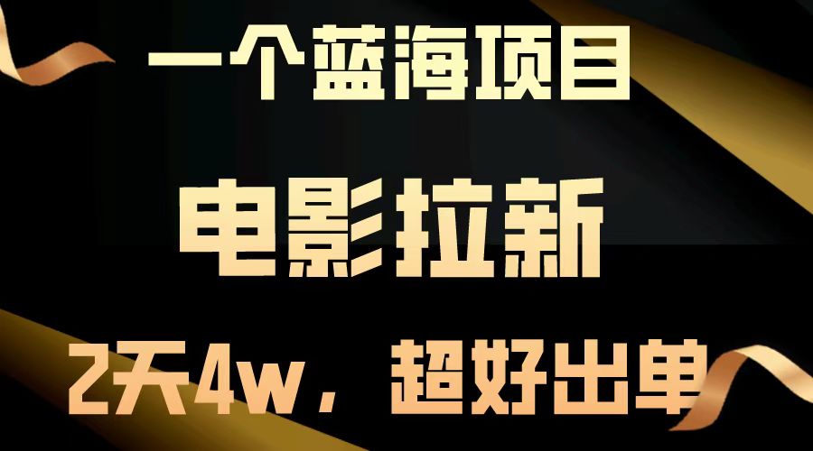 （13396期）【蓝海项目】电影拉新，两天搞了近4w，超好出单，直接起飞-DE云网创