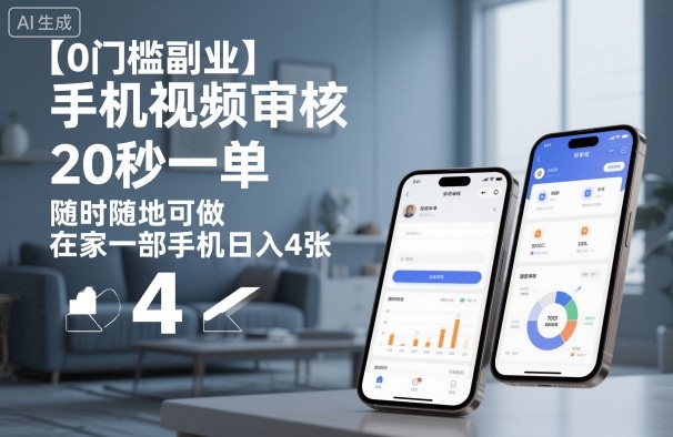 【0门槛副业】手机视频审核,20秒一单,随时随地可做,在家一部手机日入4张【揭秘】插图 【0门槛副业】手机视频审核,20秒一单,随时随地可做,在家一部手机日入4张【揭秘】
