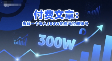 付费文章：拆解一个年入300W的喜马拉雅账号-DE云网创