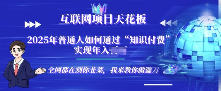 2025-互联网项目天花板”知识付费”卖项目合伙人镰刀训练营-DE云网创