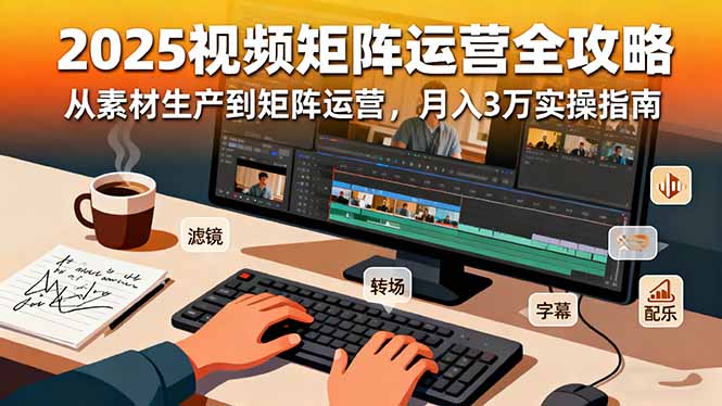 2025短视频矩阵运营全攻略:从素材生产到矩阵运营,月入3万实操指南插图 2025短视频矩阵运营全攻略:从素材生产到矩阵运营,月入3万实操指南插图