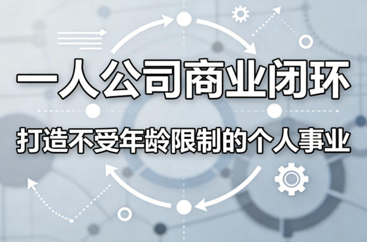 一人公司商业闭环，打造一份不受年龄限制的个人事业-DE云网创