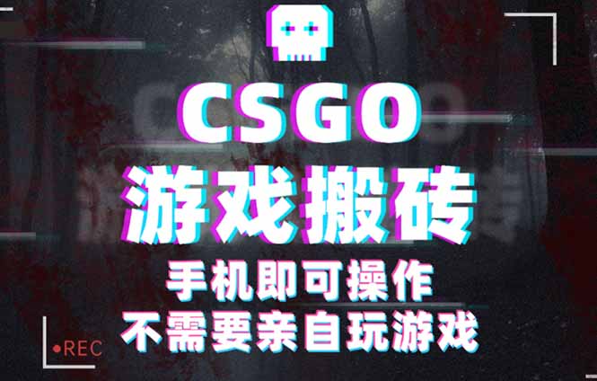 CSGO游戏挂机捡漏，单日扫货500+，年底小高峰上车可吃肉，手机即可操作…-DE云网创