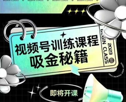 如何做好视频号，视频号训练课程，吸金秘籍-DE云网创