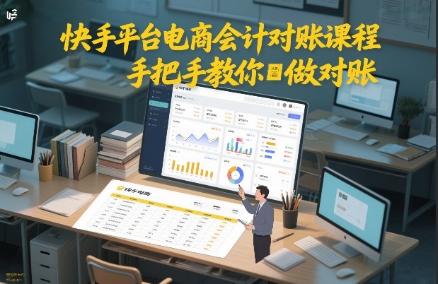 快手平台电商会计对账课程,手把手教你做对账插图 快手平台电商会计对账课程,手把手教你做对账