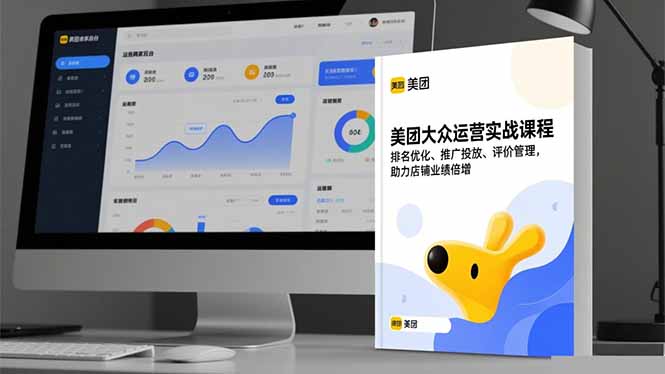 美团大众运营实战课程，排名优化、推广投放、评价管理，助力店铺业绩倍增-DE云网创