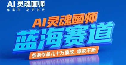 AI灵魂画师，蓝海赛道，条条作品几十W播放，爆款不断-DE云网创