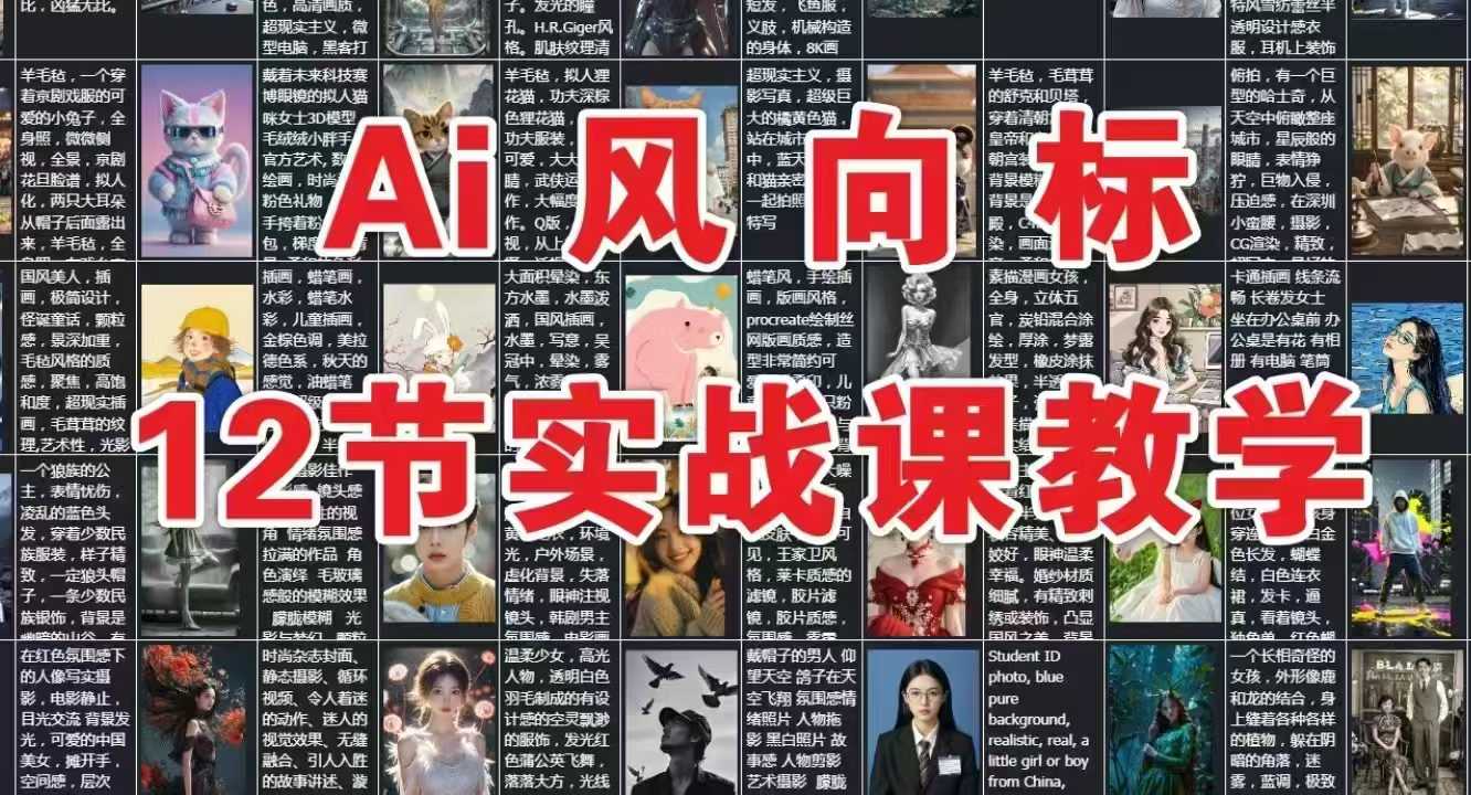 AI风向标：12节实战课教学-DE云网创