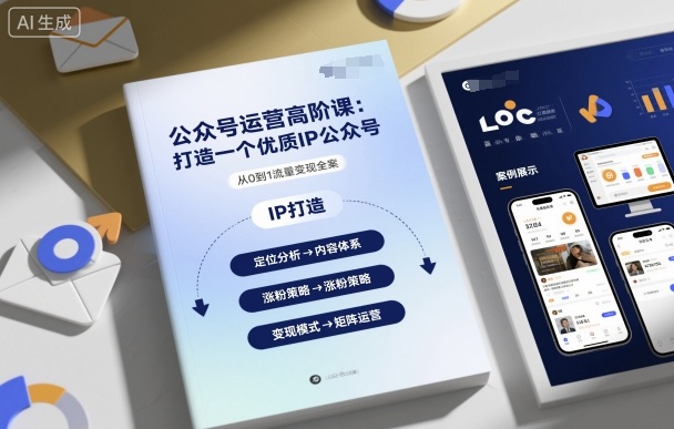 公众号运营高阶课，打造一个优质IP公众号-DE云网创