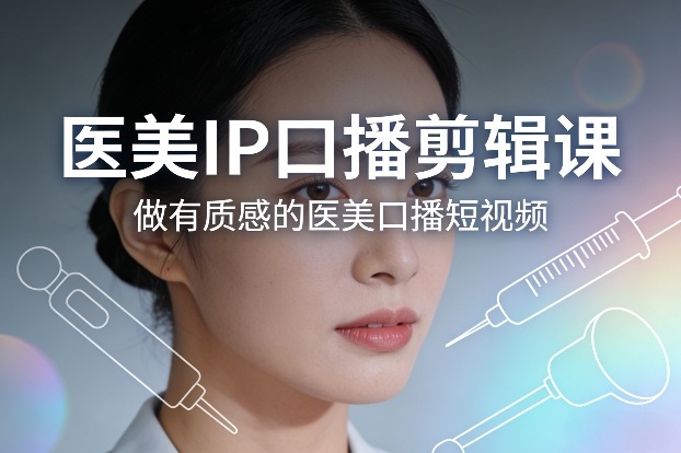医美IP口播剪辑课,做有质感的医美口播短视频插图 医美IP口播剪辑课,做有质感的医美口播短视频