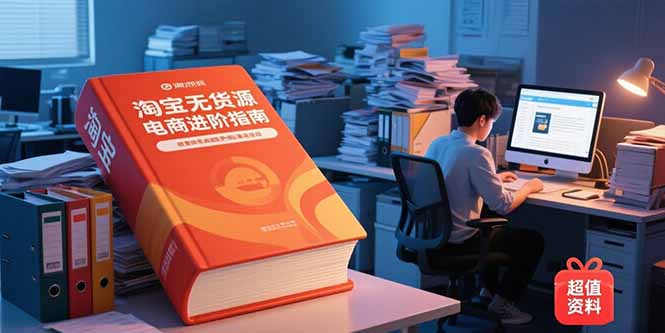 （15317期）淘宝无货源电商进阶指南，包含新人课、进阶课，配套资料，蓝海选品等-DE云网创