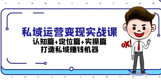 （13387期）私域运营变现实战课：认知篇+定位篇+实操篇，打造私域赚钱机器-DE云网创