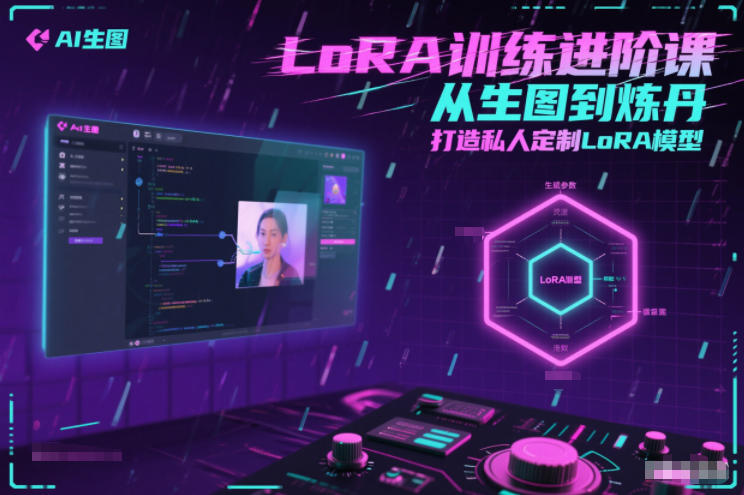 LoRA训练进阶课，从生图到炼丹，打造私人定制LoRA模型-DE云网创