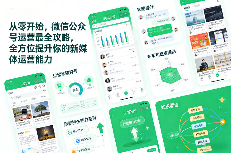 从零开始，微信公众号运营最全攻略，全方位提升你的新媒体运营能力-DE云网创