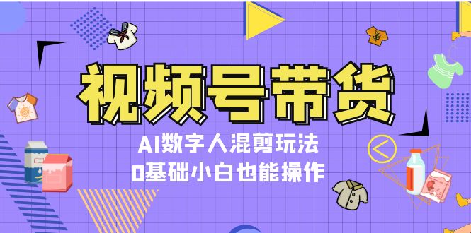 （13359期）视频号带货，AI数字人混剪玩法，0基础小白也能操作-DE云网创
