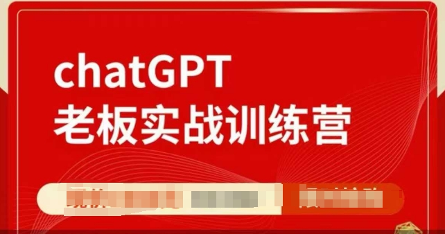 ChatGPT老板实战训练营，用GPT带飞，一人顶一个团队-DE云网创
