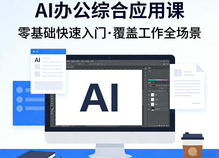 AI办公综合应用课，零基础快速入门，覆盖了工作中各种应用场景-DE云网创