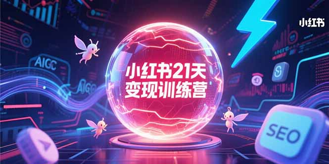 （15328期）小红书21天变现训练营，AIGC工具高效应用，SEO优化核心技巧-DE云网创