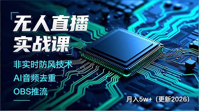 无人直播实战课(更新2月-DE云网创