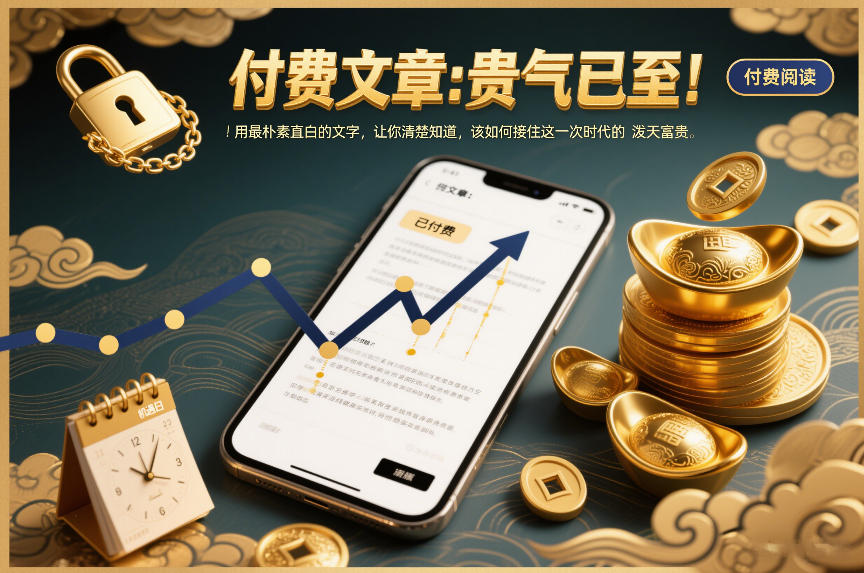 付费文章:贵气已至!用最朴素直白的文字,让你清楚知道,该如何接住这一次时代的泼天富贵插图 付费文章:贵气已至!用最朴素直白的文字,让你清楚知道,该如何接住这一次时代的泼天富贵