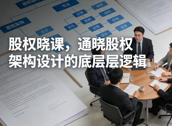 股权晓课,通晓股权架构设计的底层逻辑-DE云网创