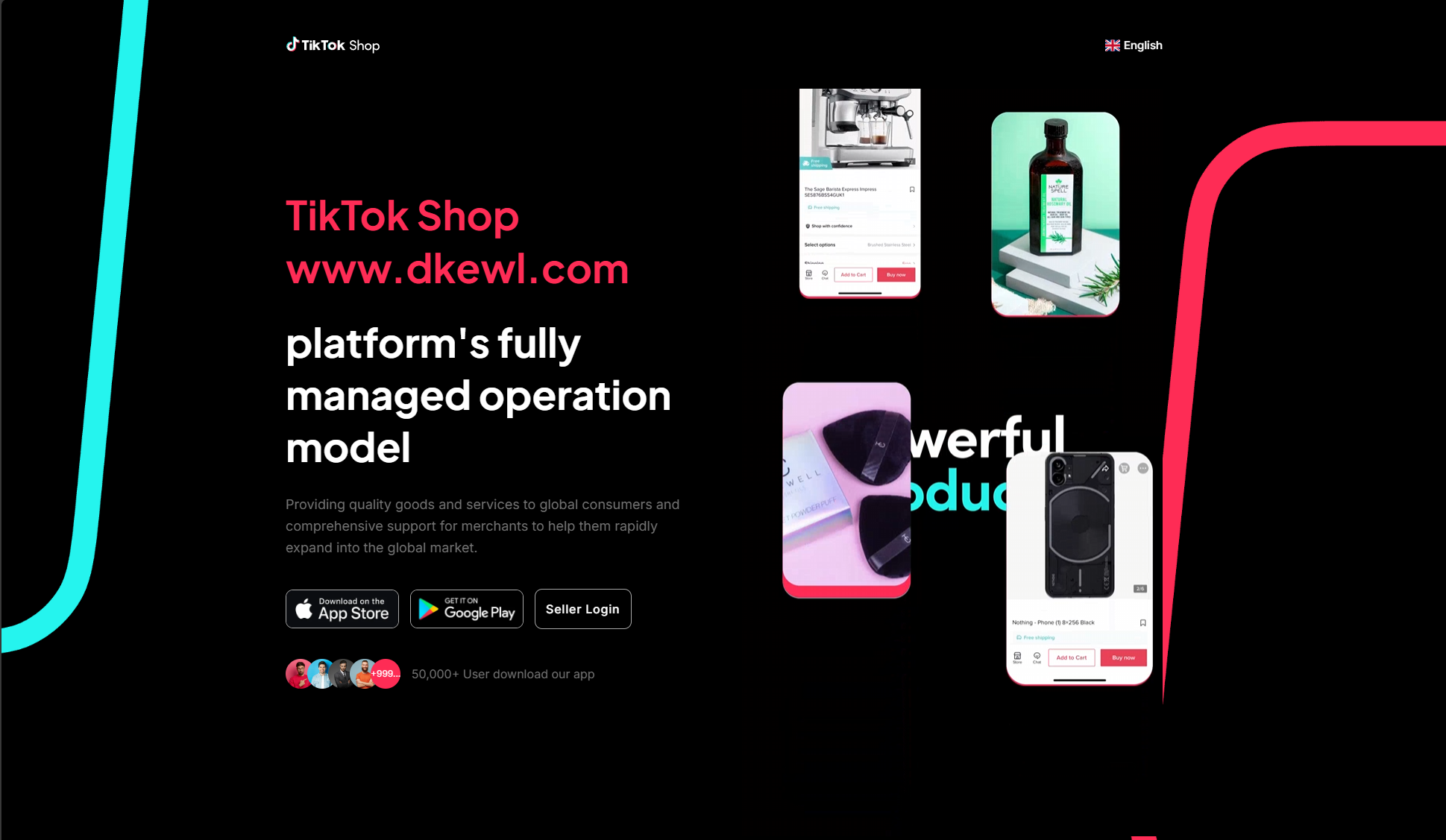 TikTok多语言商城系统源码落地页 附搭建教程.zip-DE云网创