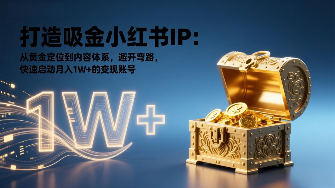 打造吸金小红书IP:从黄金定位到内容体系,避开弯路,快速启动月入1W+的变现账号插图 打造吸金小红书IP:从黄金定位到内容体系,避开弯路,快速启动月入1W+的变现账号插图