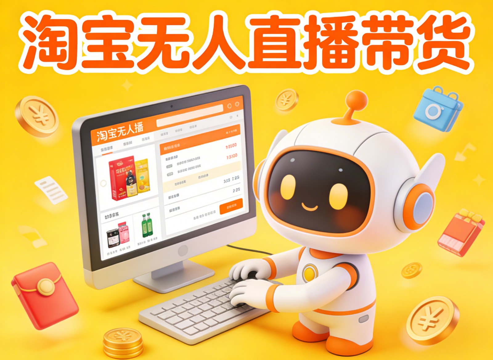 淘宝无人直播带货,24小时自动卖货,月佣金1W+,不违规不封号,不用露脸-DE云网创