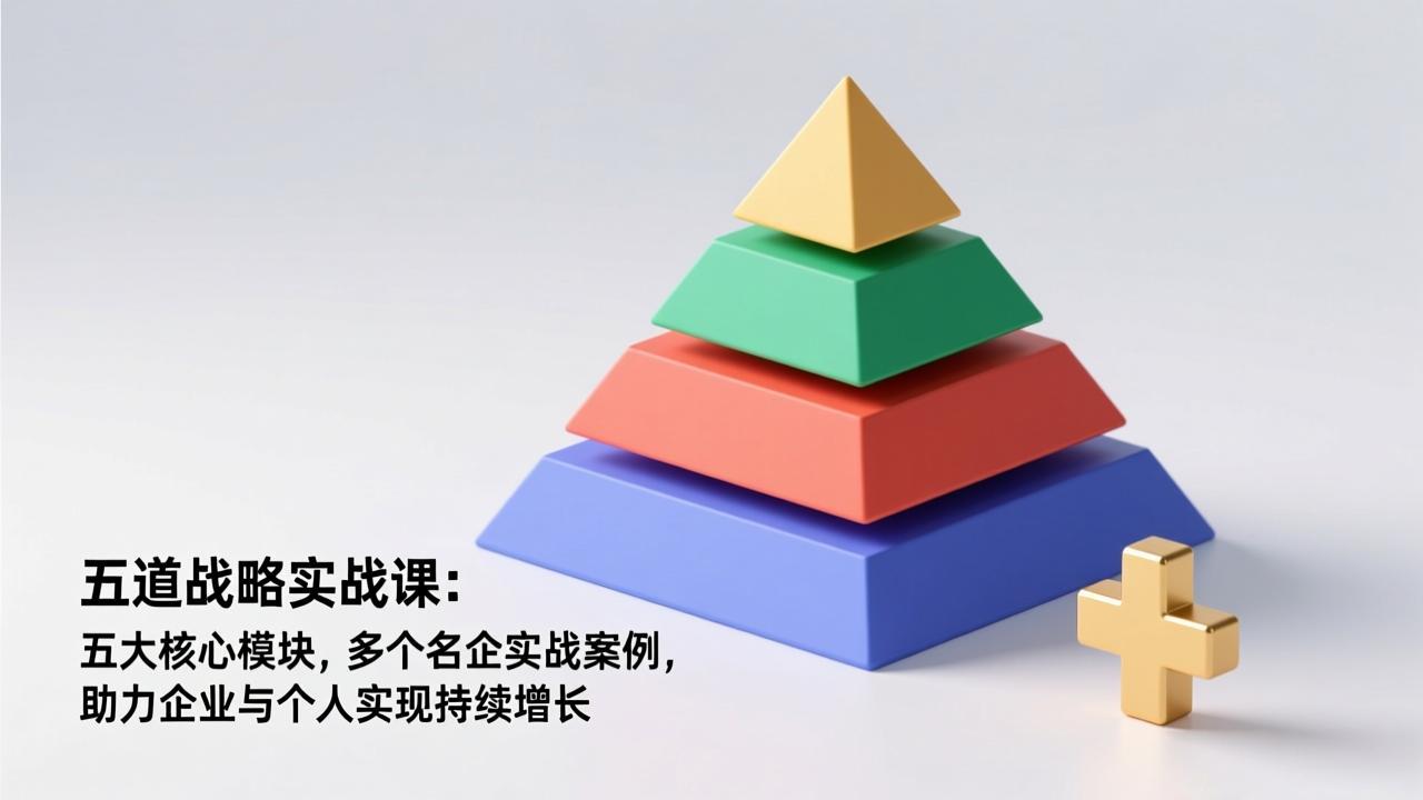五道战略实战课：五大核心模块，多个名企实战案例，助力企业与个人实现持续增长-DE云网创
