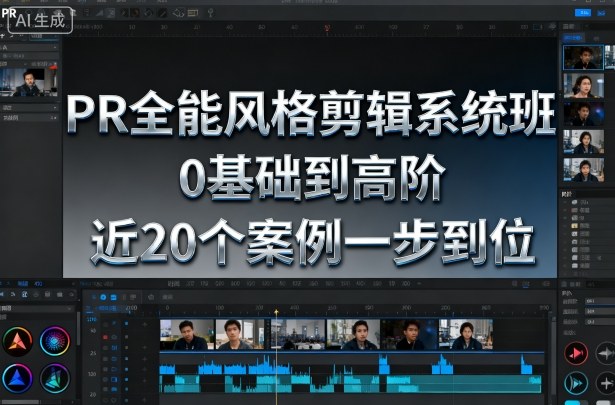 PR全能风格剪辑系统班，0基础到高阶，近20个案例一步到位-DE云网创