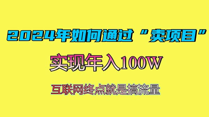 （13419期）2024年如何通过“卖项目”赚取100W：最值得尝试的盈利模式-DE云网创