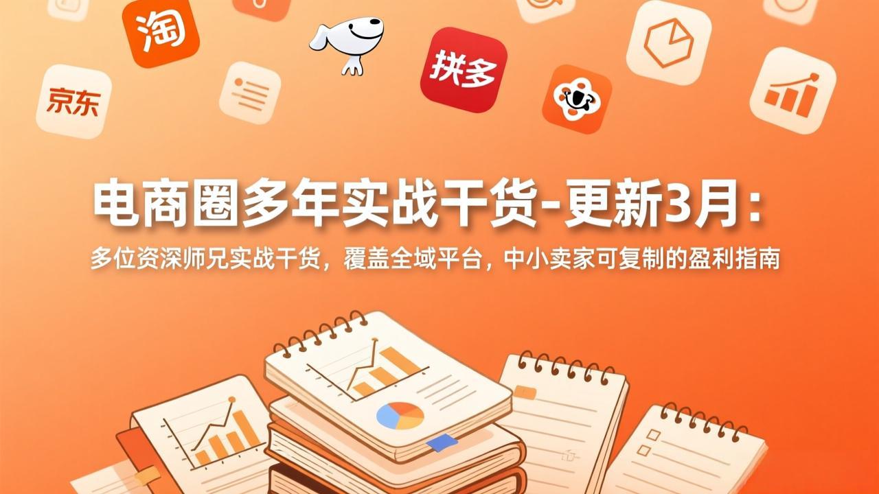 电商圈多年实战干货-更新3月:多位资深师兄实战干货,覆盖全域平台,中小卖家可复制的盈利指南插图 电商圈多年实战干货-更新3月:多位资深师兄实战干货,覆盖全域平台,中小卖家可复制的盈利指南插图