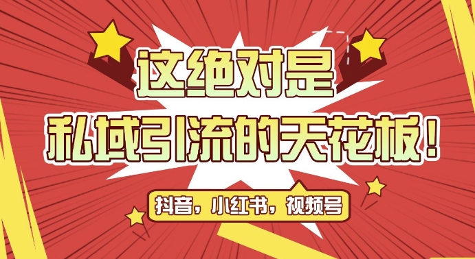 最新首发全平台引流玩法，公域引流私域玩法，轻松获客500+，附引流脚本，克隆截流自热玩法【揭秘】-DE云网创