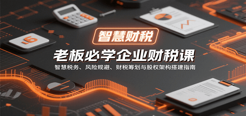 老板必学企业财税课:智慧税务、风险规避、财税筹划与股权架构搭建指南-DE云网创