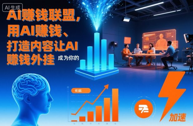 AI賺钱联盟，用AI賺钱、打造内容让AI成为你的賺钱外挂-DE云网创