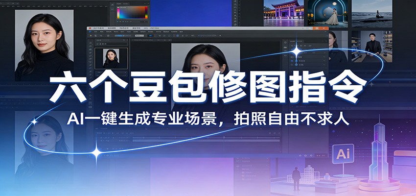 六个豆包修图指令：AI 一键生成专业场景，拍照自由不求人-DE云网创