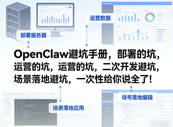 OpenClaw小龙虾避坑手册,部署的坑,运营的坑,二次开发避坑,场景落地避坑,一次性给你说全了!插图 OpenClaw小龙虾避坑手册,部署的坑,运营的坑,二次开发避坑,场景落地避坑,一次性给你说全了!