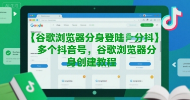 谷歌浏览器分身登陆多个抖音号，谷歌浏览器分身创建教程-DE云网创