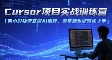 Cursor项目实战训练营，两小时快速掌握AI编程，零基础也能轻松上手-DE云网创