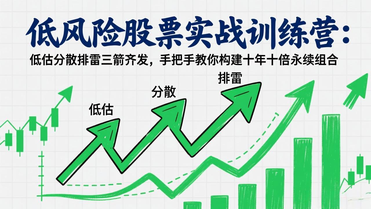 低风险股票实战训练营:低估分散排雷三箭齐发,手把手教你构建十年十倍永续组合插图 低风险股票实战训练营:低估分散排雷三箭齐发,手把手教你构建十年十倍永续组合插图