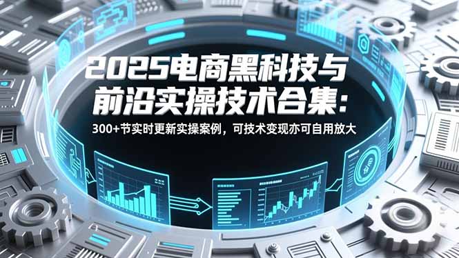 2025电商黑科技与前沿实操技术合集:300+节实时更新实操案例,可技术变现亦可自用放大-DE云网创